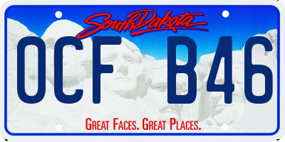 SD license plate 0CFB46