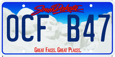 SD license plate 0CFB47