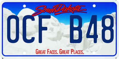 SD license plate 0CFB48