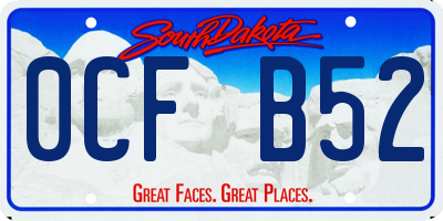 SD license plate 0CFB52