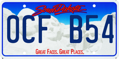 SD license plate 0CFB54