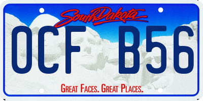 SD license plate 0CFB56
