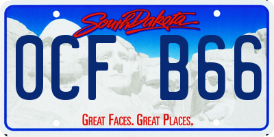 SD license plate 0CFB66