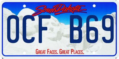 SD license plate 0CFB69