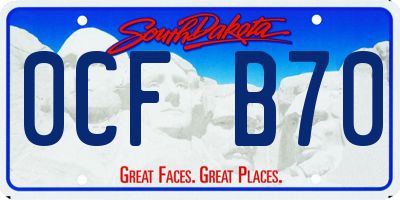 SD license plate 0CFB70