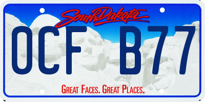 SD license plate 0CFB77