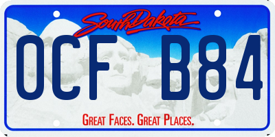 SD license plate 0CFB84