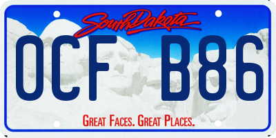 SD license plate 0CFB86