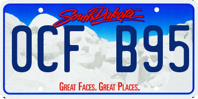 SD license plate 0CFB95