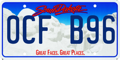 SD license plate 0CFB96