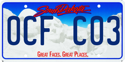 SD license plate 0CFC03