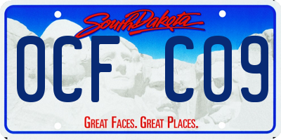 SD license plate 0CFC09
