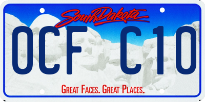 SD license plate 0CFC10