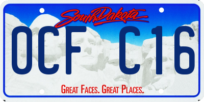 SD license plate 0CFC16