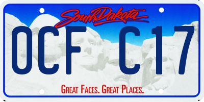 SD license plate 0CFC17