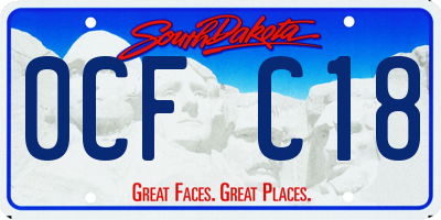 SD license plate 0CFC18
