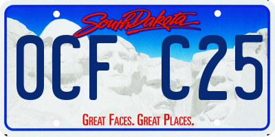 SD license plate 0CFC25