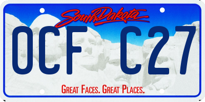 SD license plate 0CFC27