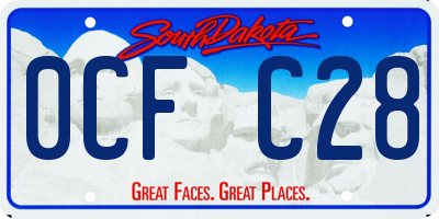 SD license plate 0CFC28