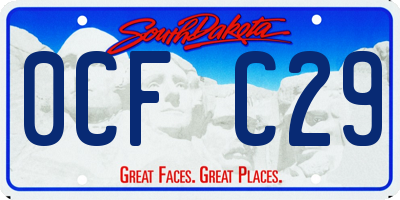 SD license plate 0CFC29