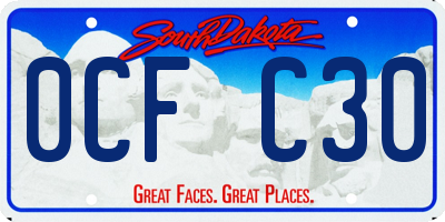 SD license plate 0CFC30