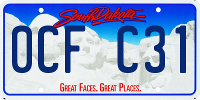 SD license plate 0CFC31