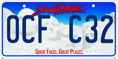 SD license plate 0CFC32