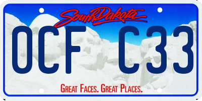 SD license plate 0CFC33