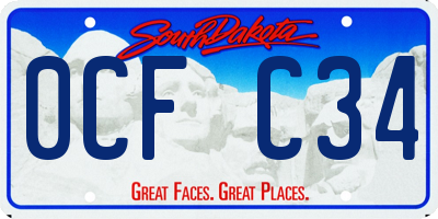 SD license plate 0CFC34
