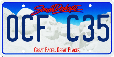 SD license plate 0CFC35