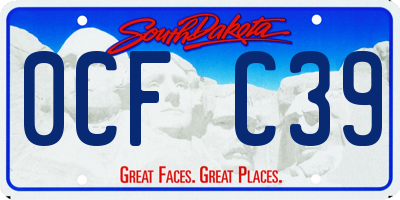 SD license plate 0CFC39