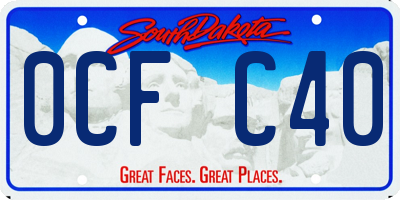 SD license plate 0CFC40