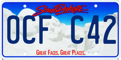 SD license plate 0CFC42