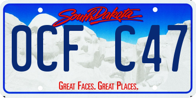 SD license plate 0CFC47
