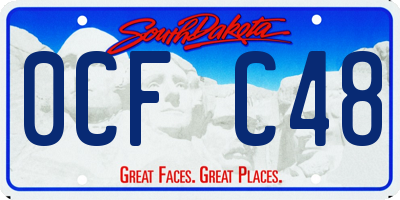 SD license plate 0CFC48