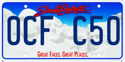 SD license plate 0CFC50