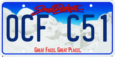 SD license plate 0CFC51