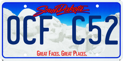 SD license plate 0CFC52