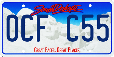 SD license plate 0CFC55