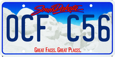 SD license plate 0CFC56