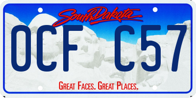 SD license plate 0CFC57