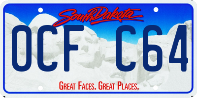 SD license plate 0CFC64