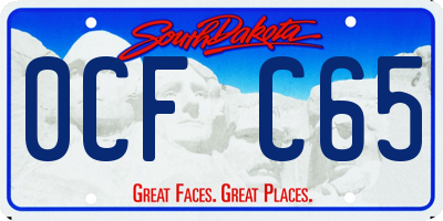SD license plate 0CFC65