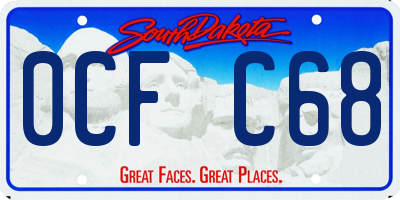 SD license plate 0CFC68