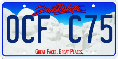 SD license plate 0CFC75