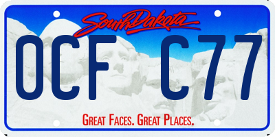 SD license plate 0CFC77