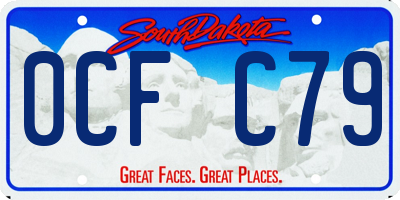 SD license plate 0CFC79