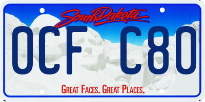 SD license plate 0CFC80