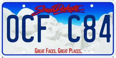 SD license plate 0CFC84