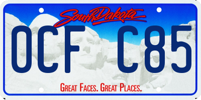 SD license plate 0CFC85